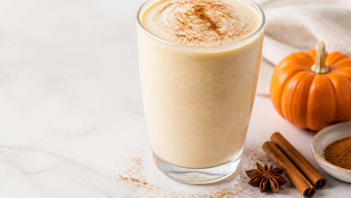 Vanilla Pumpkin Spice Protein Latte Smoothie