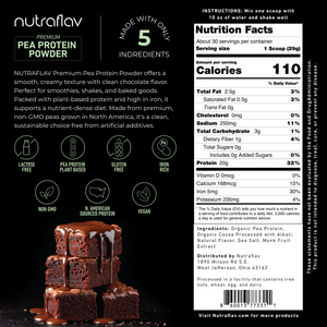 (Pre-Order) 1.92 lbs. Chocolate Pea Protein Powder