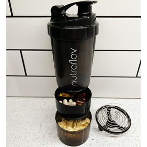 All-in-One 16oz Shaker for Protein & Vitamins