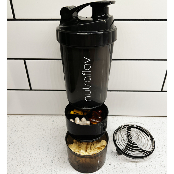 All-in-One 16oz Shaker for Protein & Vitamins